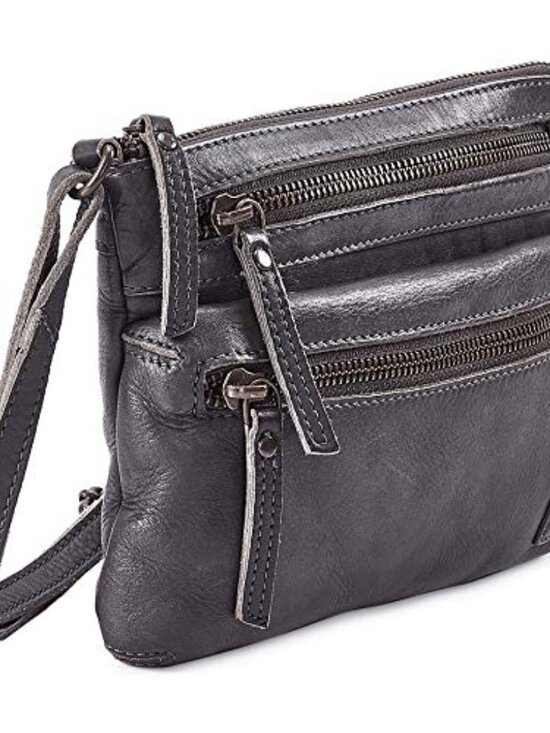 Handbags - 🆕 Small Triple Zip Real Leather Women's Crossbody- Premium Vintage Crossover